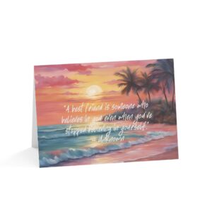 A Best Friend Is Someone Who Believes in You Printable Friendship Greeting Card | Best Friend Card | Instant Digital Download