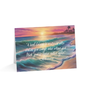 A Best Friend Is Someone Who Makes You Laugh Printable Friendship Greeting Card | Best Friend Card | Instant Digital Download