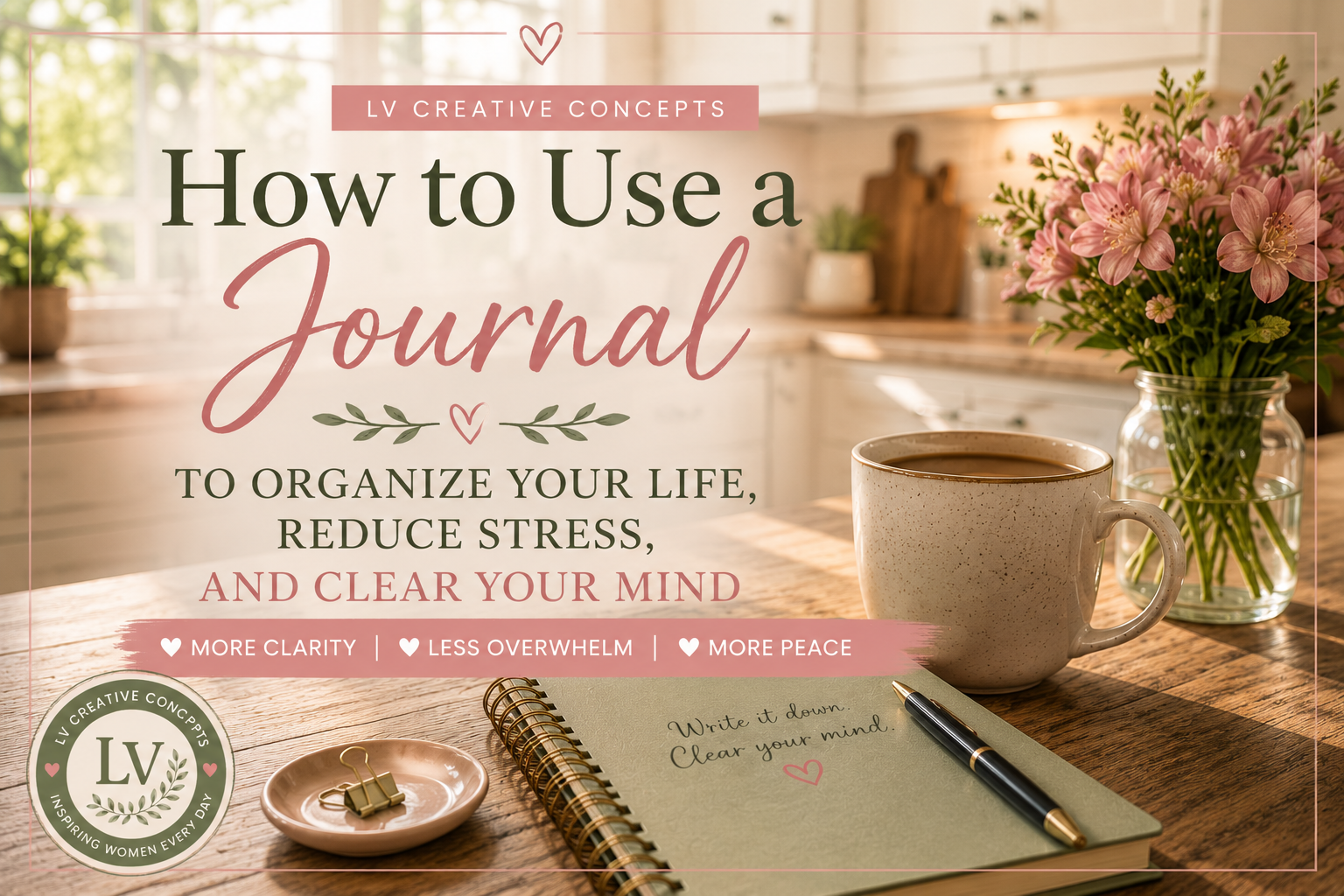 How to Use a Journal to Organize Your Life, Reduce Stress, and Clear Your Mind